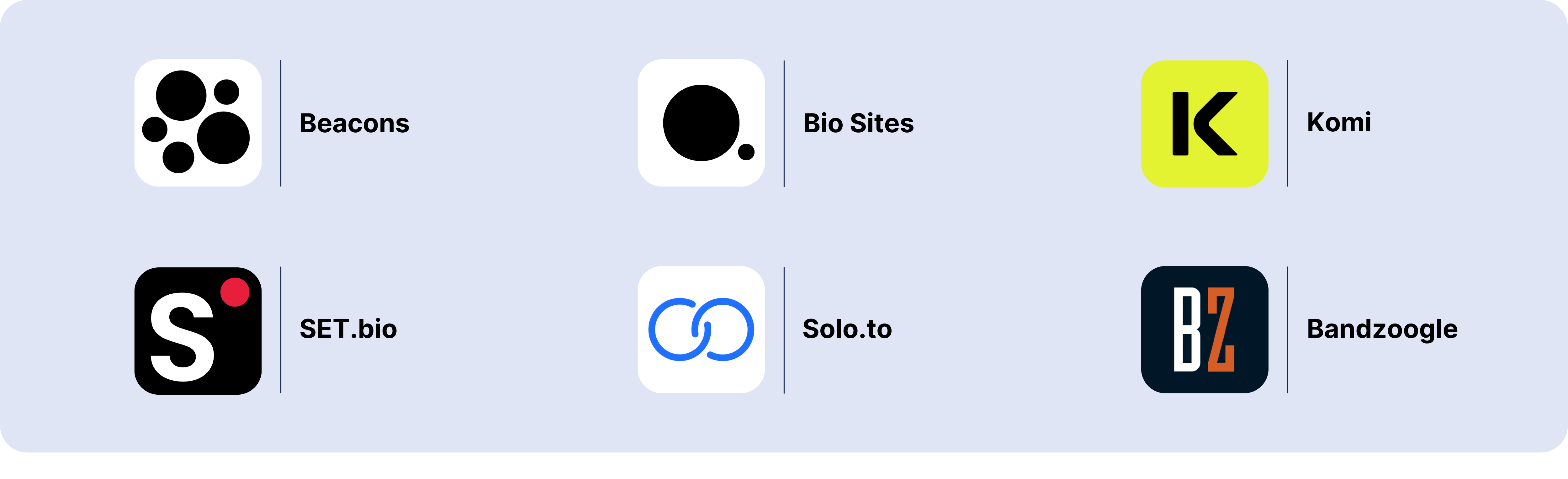 New link-in-bio platforms connected to Soundcharts