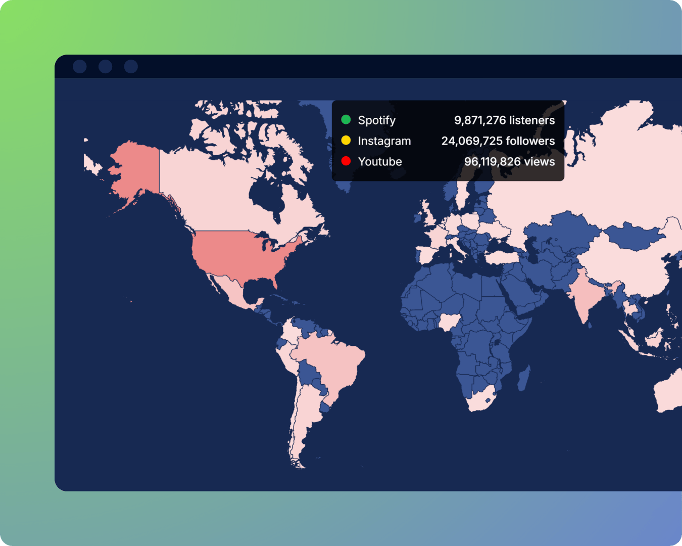 Geographic audience metrics