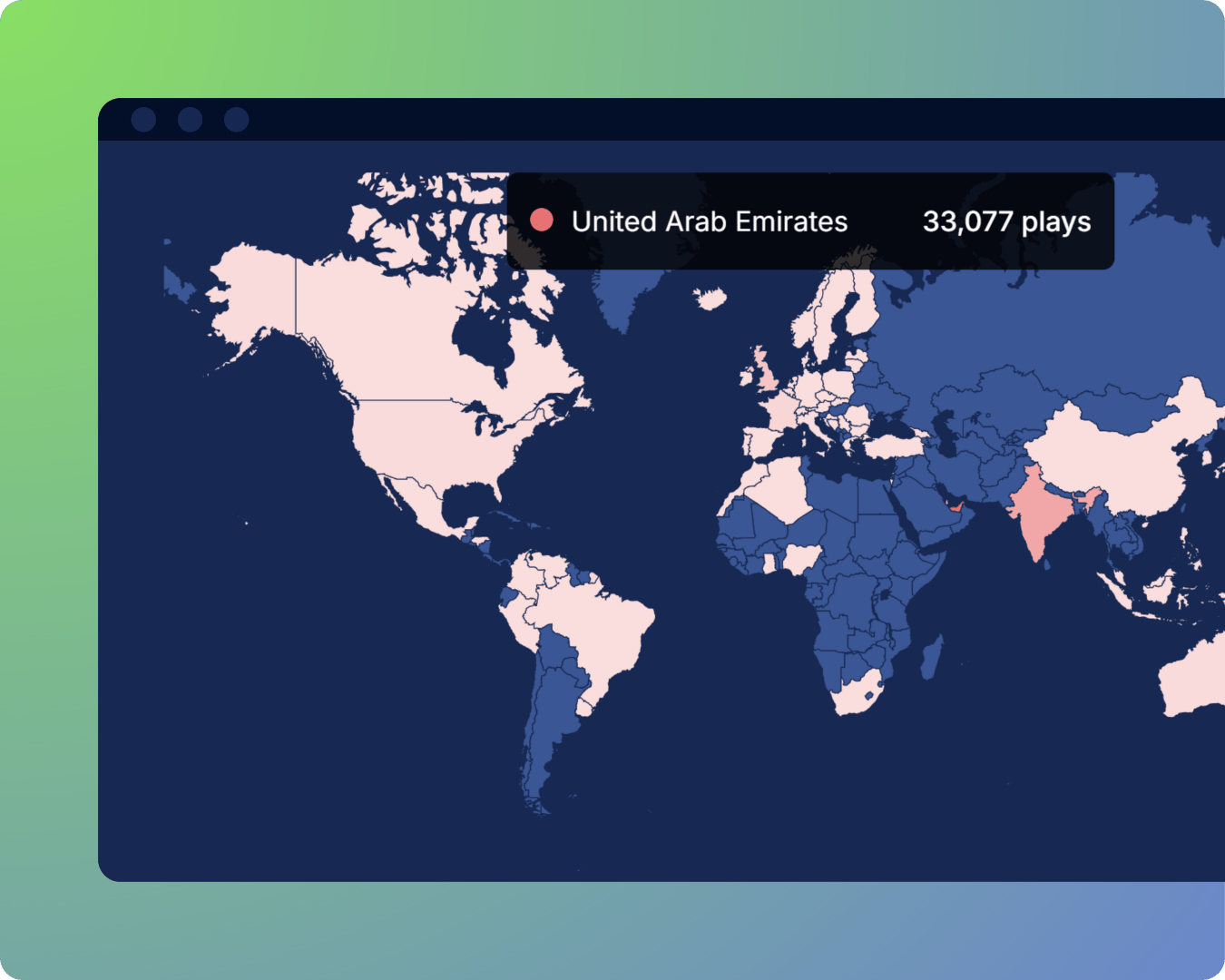 MENA geographic airplay