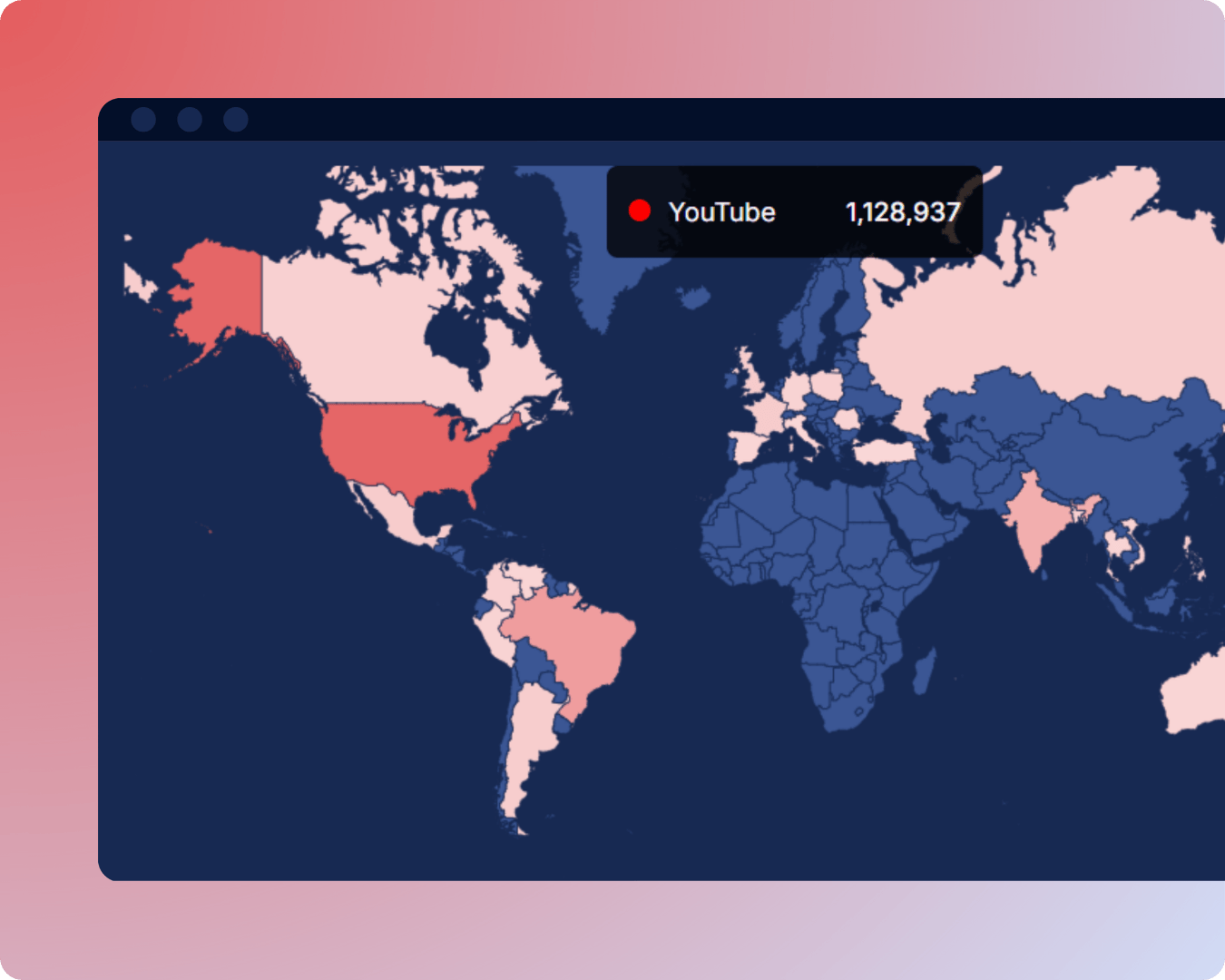 YouTube geographic data