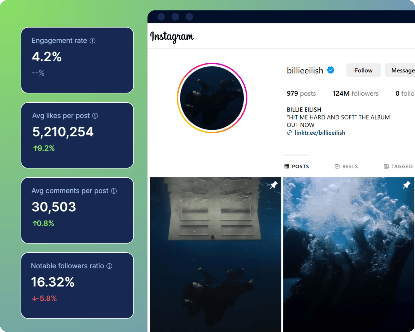 Instagram engagement metrics