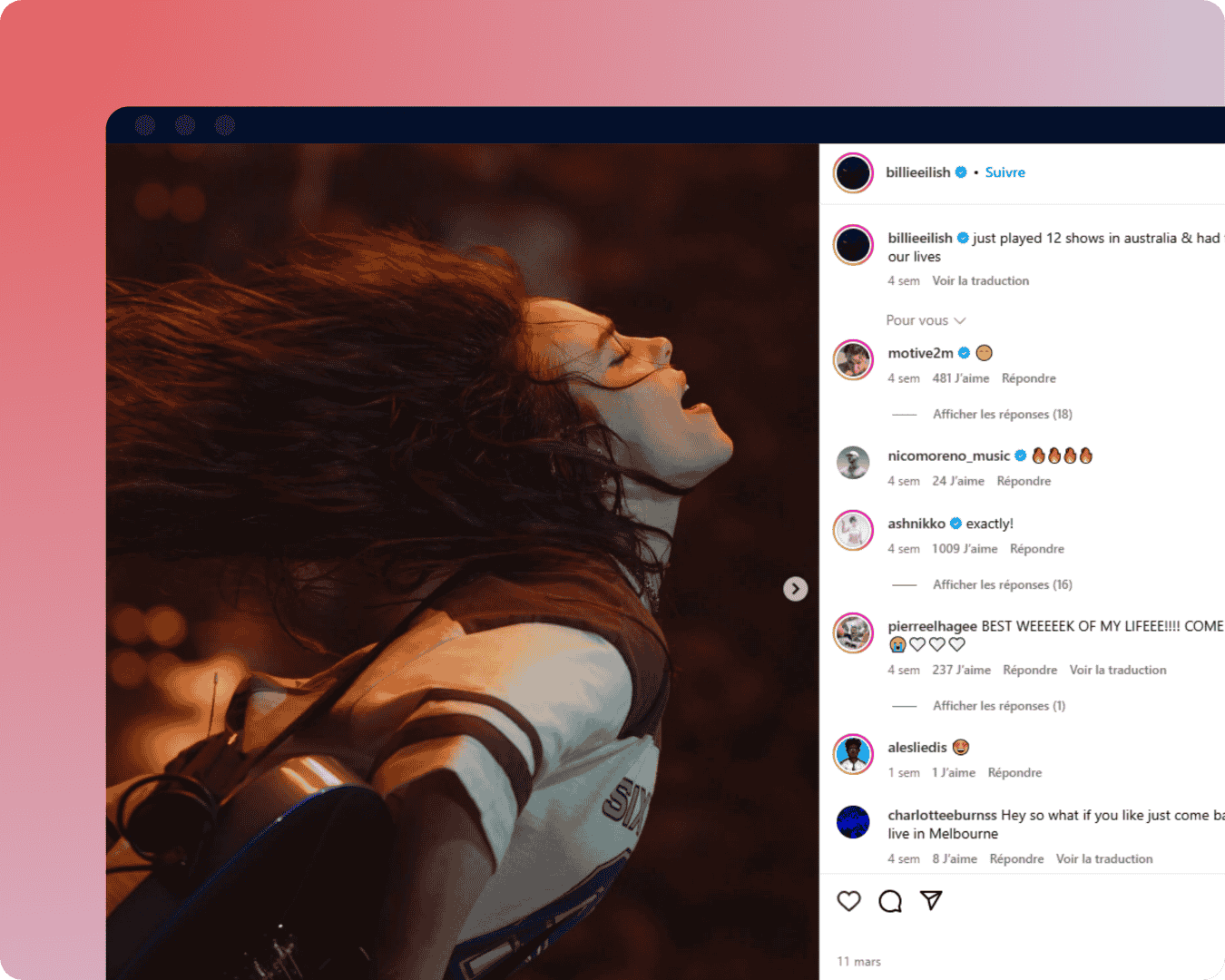 Engagement on Instagram