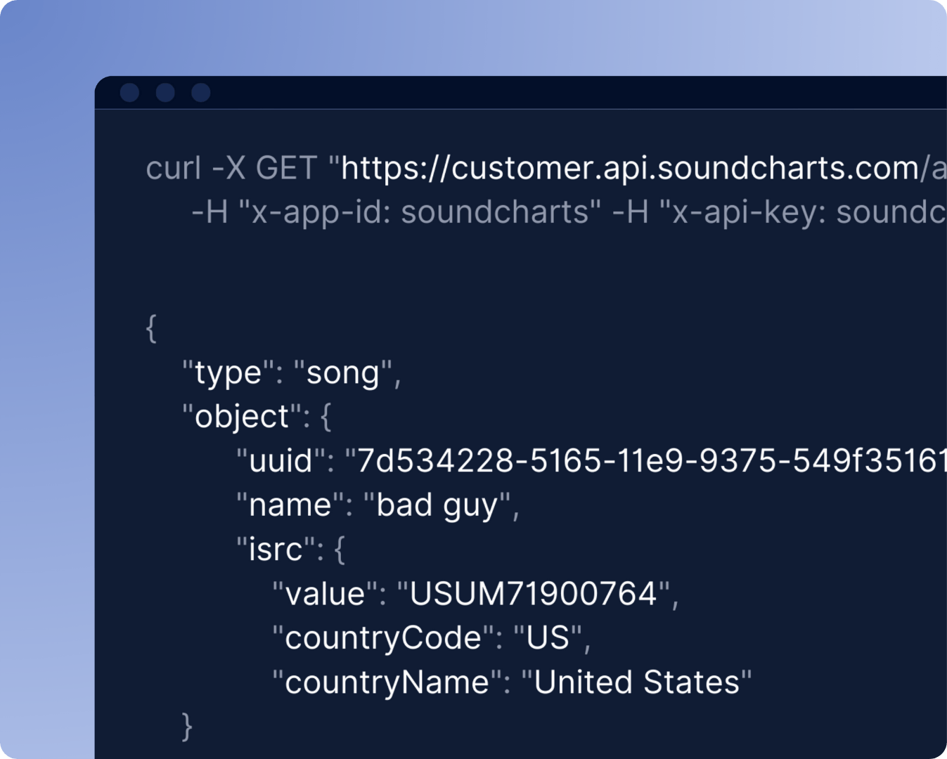 Soundcharts API integration